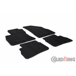 Original Gledring Passform Fußmatten Gummimatten 4 Tlg.+Fixing - Opel Combo D 11->09.2018 (5 Türig)